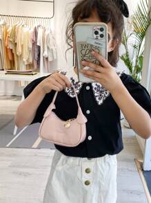 孩子們迷你手持包,新款女孩時尚公主包 - 粉色 - 查看 7