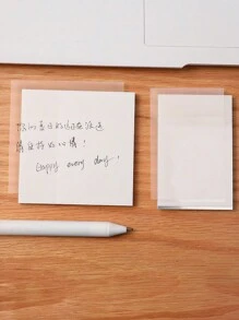 1 tờ ghi chú trong suốt dành cho tin nhắn, ghi chú bài tập về nhà, bảng ghi chú. Thích hợp cho sinh viên, công nhân cổ trắng và sử dụng trong gia đình - Trong sáng - Xem 8
