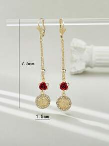 Phụ kiện trang sức vàng Rosario Drop Hoa tai Giáng sinh - Mary trinh nữ - Xem 3