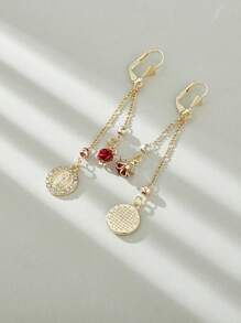 Phụ kiện trang sức vàng Rosario Drop Hoa tai Giáng sinh - Mary trinh nữ - Xem 2