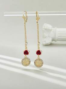 Phụ kiện trang sức vàng Rosario Drop Hoa tai Giáng sinh - Mary trinh nữ - Xem 4