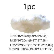 1pc Cloud Shaped Wall Hanging, Simple White Polyester Prop Cloud Design Hanging Decoration For Home,Home Decor ,Room Decor,Wall Decor - White - View 7