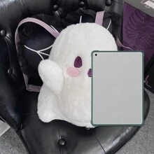 Balo Little Ghost bằng vải nhung màu trắng cho ba lô cổ điển, ba lô Halloween vui nhộn, thời trang cho bé gái, túi đeo vai sang trọng, cho tiệc Halloween - trắng - Xem 6