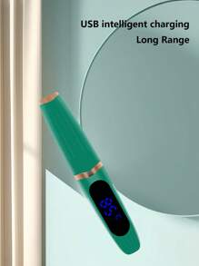 Rizador de pestañas eléctrico con pantalla digital control de temperatura - Verde - Ver 6