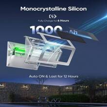 JACKYLED 8/12/16-Pack Solar Outdoor Deck Step Lights 3-Side 270°Lighting 7 LED Upgraded Solar Stair Lights IP65 Waterproof Solar Fence Lighting - 暖白 - 查看 7