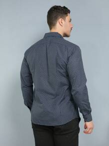 Men Shirts - Màu xanh hải quân - Xem 4