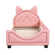 Nestfair Twin Size Upholstered Daybed with Ears Shaped Headboard