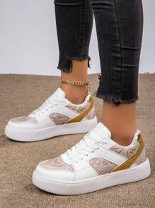 Chaussures De Sport Respirantes Décontractées Pour Femmes En Cours D'exécution Avec Motif De Fleurs D'hiver Pour Le Travail, L'école, Les Sports De Plein Air Et Les Sports De Skate