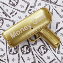 1 件裝金色超級錢槍,紙幣射擊玩具,有趣的現金槍玩具,適用於電影派對遊戲用品