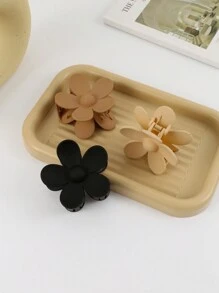 3入組女士花朵設計髮卡夾 - 彩色 - 查看 1
