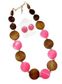 Long Necklaces - Màu Hồng Tươi - Xem 1