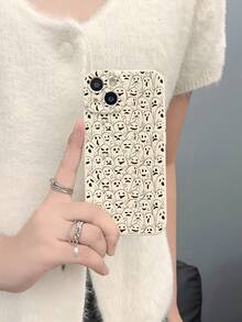 1入組萬聖節幽靈霧面手機殼，適用於iPhone - 彩色 - 查看 2