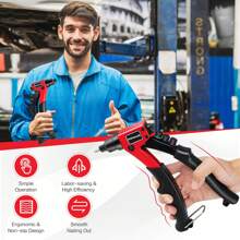 IRONMAX Rivet Gun With 200 PCS Rivets Manual Rivet Gun Kit W/ 4 Tool-Free Interchangea - 黑色 - 查看 7