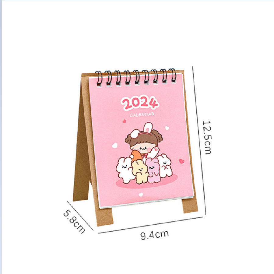 2024-cute-girl-mini-calendar-kawaii-panda-dinosaur-animals-desktop
