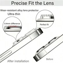 為你的 iPhone 增添光彩，配備閃閃發光的相機保護器 - 完美配合 iPhone 15 Pro Max、15、15 Pro、15 Plus、14、13、12 和 11 Pro Max！ - 銀色 - 查看 10