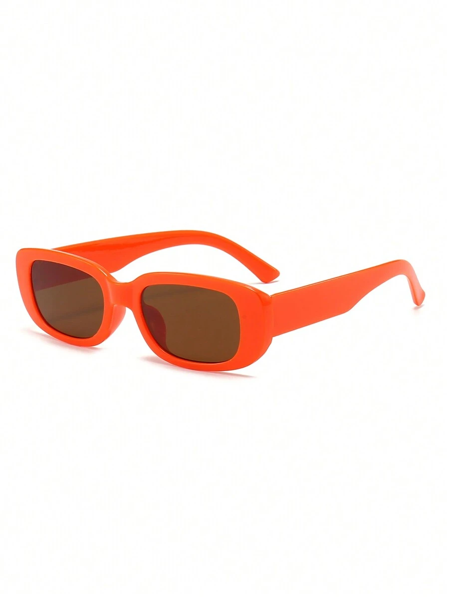 1 pieza Gafas de sol cuadradas con montura de estilo unisex Y2K para uso diario, accesorios de playa, gafas de sol para verano, playa, al aire libre y viajes