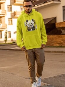 Men Sweatshirts - Màu vàng - Xem 1