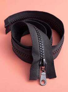 1根黑色樹脂#5可拆卸拉鍊,適用於服裝和羽絨服 - 黑色 - 查看 3