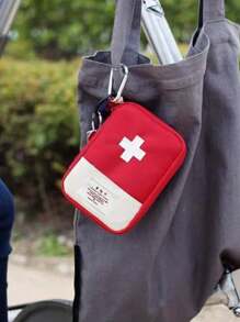 1pc Portable Medicine Storage Bag For Travel Storage Bag,Makeup Bag,Cosmetic Bag,Vacation Organizer,Large Capacity Makeup Organizer Makeup Case, For Lipstick, Brush, Skincare, Mobile Phone, Coin, Small Items, For Home,Gift,Vacation And Festival Halloween Christmas Multifunctional Use,Boho Vibes