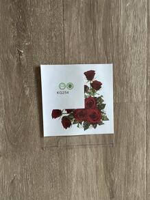 1 件玫瑰图案开关贴纸、贴纸、墙贴、乙烯基贴花用于家居装饰、春季装饰品让您的家焕然一新、节日装饰贴纸礼物生日毕业