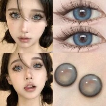 1 Pair Ginger Blue Contact Lenses Cosmetic Contact Lenses 14.2mm Soft Lens 6 Months of Use - Mint Blue - View 7