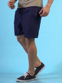 Men Shorts - Navy Blue - View 1