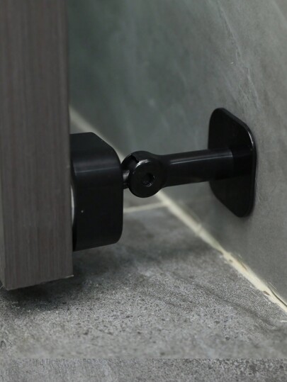 1pc Rotatable Anti-Collision Door Stopper Without Drilling, For Both Wall-Mounted And Ground-Mounted Doors Best