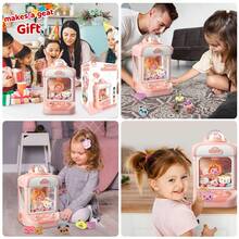 1pc Mini Clip Doll Machine The Perfect Gift For Kids Of All Ages, Improve Your Child's Hands-On Ability With Fun Claw Machine Educational Toy, Small Household Toy Vending Machine Candy Machine For Birthday Christmas Gift (Batteries Not Included) - Pink - View 7