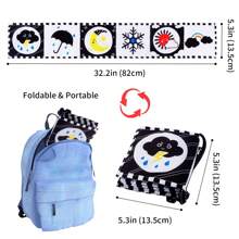 Foldable Portable Baby Cognition Book With Weather And Insect Themes