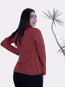 Women Blazers - Màu Đỏ Sâu - Xem 3