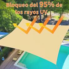 Shade Mesh, Outdoor Awning 2.3X2.3M, Waterproof Tarp Shade For Outdoors Heavy Duty Keep Cool, Pergola Shade Mesh For Garden Pool Terrace Patio, 95% UV Ray Blocking - 2.3X2.3M - View 2