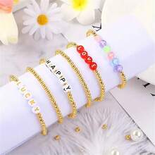 1200pcs 4mm Golden Color Plated CCB Round Seed Spacer Loose Beads Fashion For DIY Bracelet Necklace Small Business Jewelry Making Craft Supplies