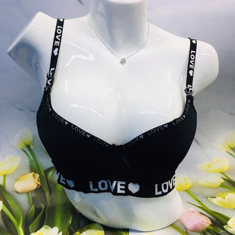 Brasier de Encaje Bebe Push Up love - Multicolor - Ver 1