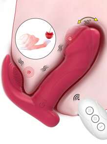 Vibrador portátil para mujer: Consoladores portátiles, Vibradores de clítoris y punto G, Estimulador versátil, Vibradores potentes, Vibrador silencioso con mando a distancia resistente al agua, Consoladores y vibradores para momentos íntimos y placenteros