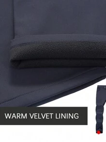 YOMEGO Pantalon coupe-vent et chaud en softshell avec doublure thermique pour l'extérieur, résistant à l'eau 5000 mm, unisexe, avec ceinture intégrée. Convient aux sports de plein air tels que la randonnée, le camping, le trekking, le cyclisme et les voyages en hiver, au printemps et en automne.