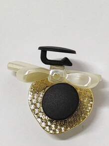 1set Sweet Ballet Style Pink Ribbon & Rhinestone Decor Shoe Clips For Girls