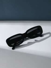 1pc Women's Square Plastic Decorative Fashion Sunglasses Sunglasses Beach Sun Glasses Beach Accessories For Women Sun Glasses Sunglasses Shades Fashionable Shade Elegant Outfit Family Outings Travel Vacation Holiday For Summer Beach Vacation,Outdoor,Travel