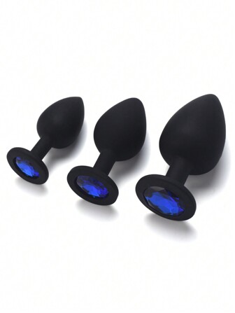 Sex Toys Black Silicone Butt Plug For Woman Anal Toys Plug Unisex Sex Stopper 3 Sizes Adult Toys Anal​ Toy For Men Women Anal Trainer For Couples Sexy SM Product
