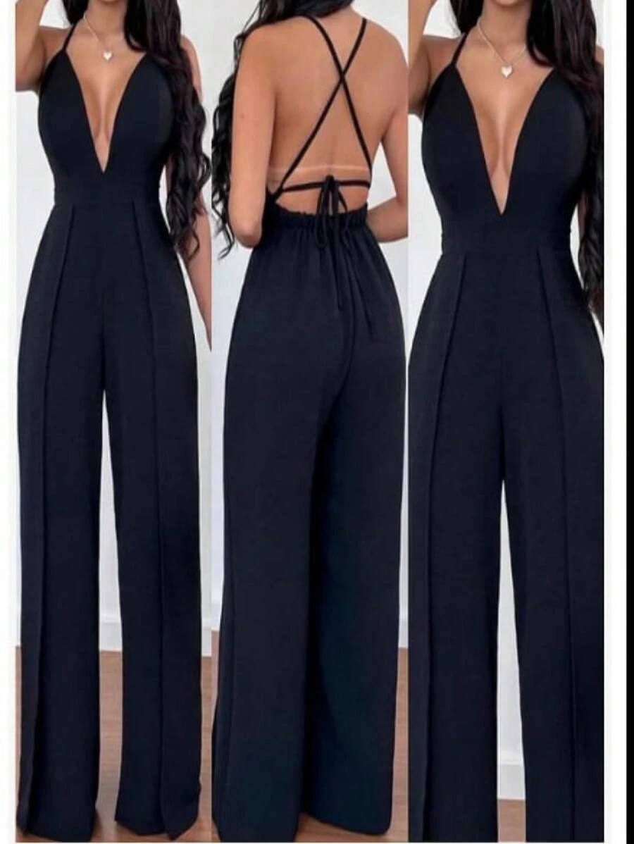 Women Jumpsuits - 黑色 - 查看 1