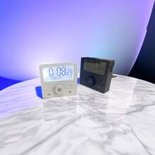 Kitchen Electronic Timer Student Timer With Vibration Alarm Clock Countdown Timer Time Management Timer 1pc - White - View 4