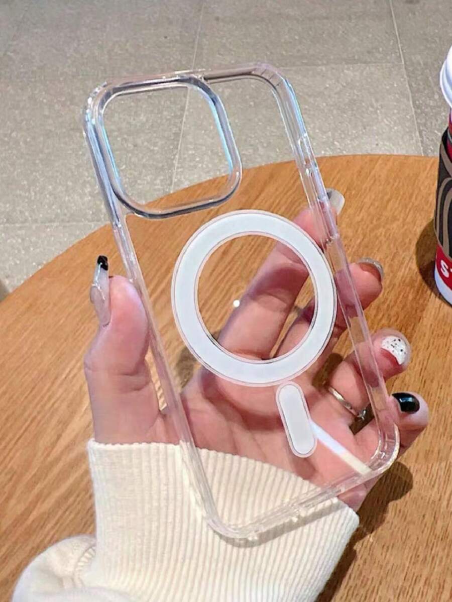Capa Capinha Magnética Space Transparente Anti Impacto TPU Case Apple IPhone xs 11 12 13 14 15 Pro Max/pro/plus com magsafe