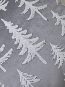 1 Vỏ gối thêu hình cây thông Noel màu xám, dùng để trang trí trong nhà, Vỏ gối trang trí Giáng sinh, Không bao gồm ruột gối - Nhiều màu - Xem 3