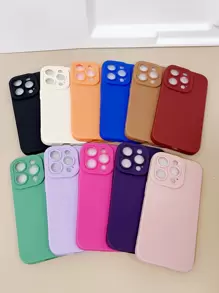 5pcs/pack Random Color Phone Case Compatible With Iphone - Multicolor - View 2