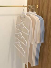 50 Móc treo quần áo chống trượt, Móc treo khô/ướt dùng cho gia đình, ký túc xá, đồ trang trí bền và tiết kiệm không gian, đồ trang trí mùa thu, đồ trang trí lễ hội, đồ trang trí phòng, đồ trang trí nhà, đồ trang trí mùa thu, đồ trang trí phòng ngủ - Xám - Xem 5