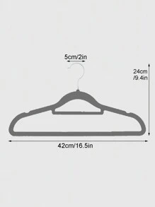 50 Móc treo quần áo chống trượt, Móc treo khô/ướt dùng cho gia đình, ký túc xá, đồ trang trí bền và tiết kiệm không gian, đồ trang trí mùa thu, đồ trang trí lễ hội, đồ trang trí phòng, đồ trang trí nhà, đồ trang trí mùa thu, đồ trang trí phòng ngủ - Xám - Xem 11