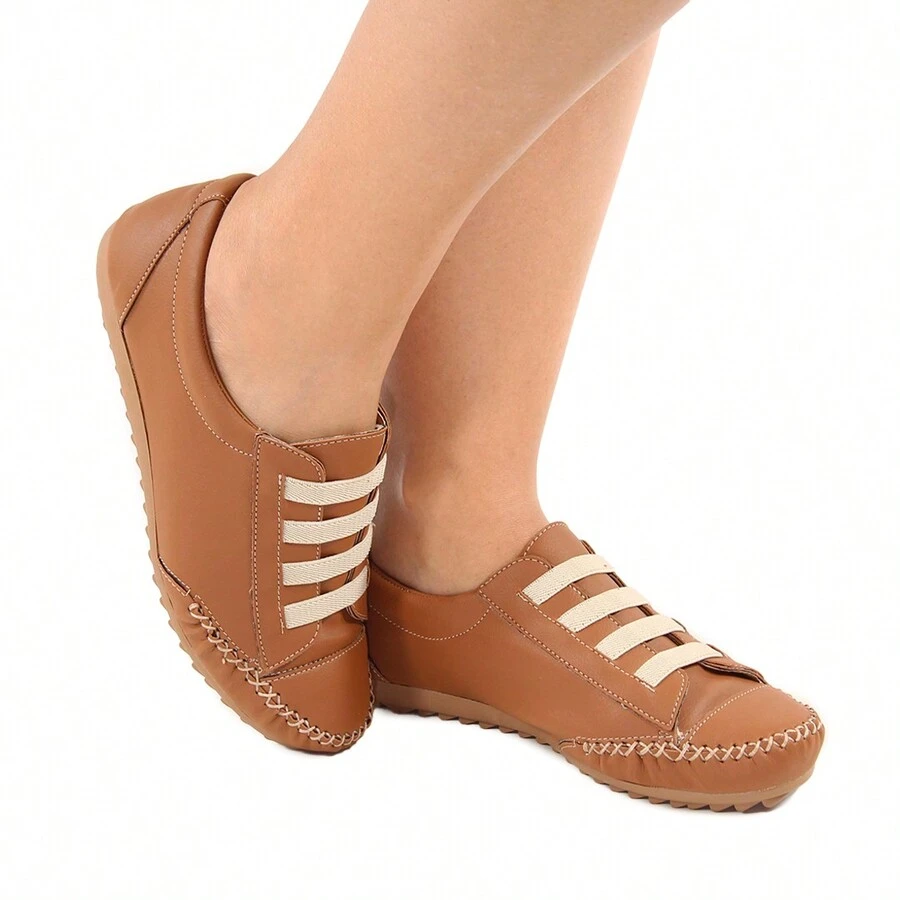 Women Casual Shoes - Camel - View 1