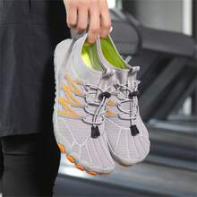 男士夏季運動涼鞋,適用於游泳、釣魚、沙灘、漂流等戶外活動的防滑速干水鞋 - 灰色 - 查看 1