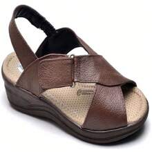 Women Flat Sandals - Rỉ Nâu - Xem 1