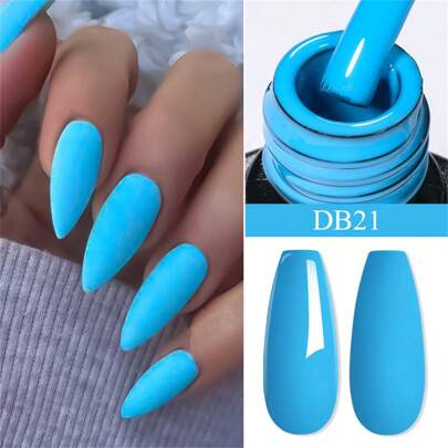Mtssii 6ml Fluorescent Color Gel Nail Polish Blue Summer Neon Gel Varnish Semi Permanent Soak Off For Manicure Nails Art UV Gel Varnish