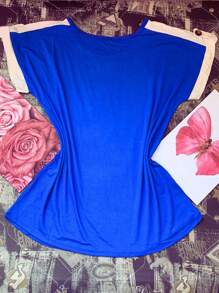 Plus Size Blouses - Xanh đậm - Xem 3